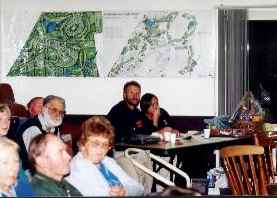 Norm and Marea with the map of the changes to take place at the Park