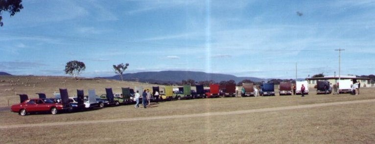 Majority of the cars at the concourse